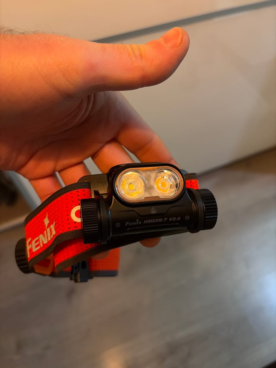 Customer photo review of Fenix HM65R-T V2.0 - 1600 lumens - Rechargeable USB-C