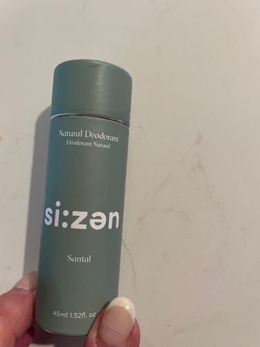 Customer photo review of Aluminium Free Natural Deodorant – Santal | Si:zen