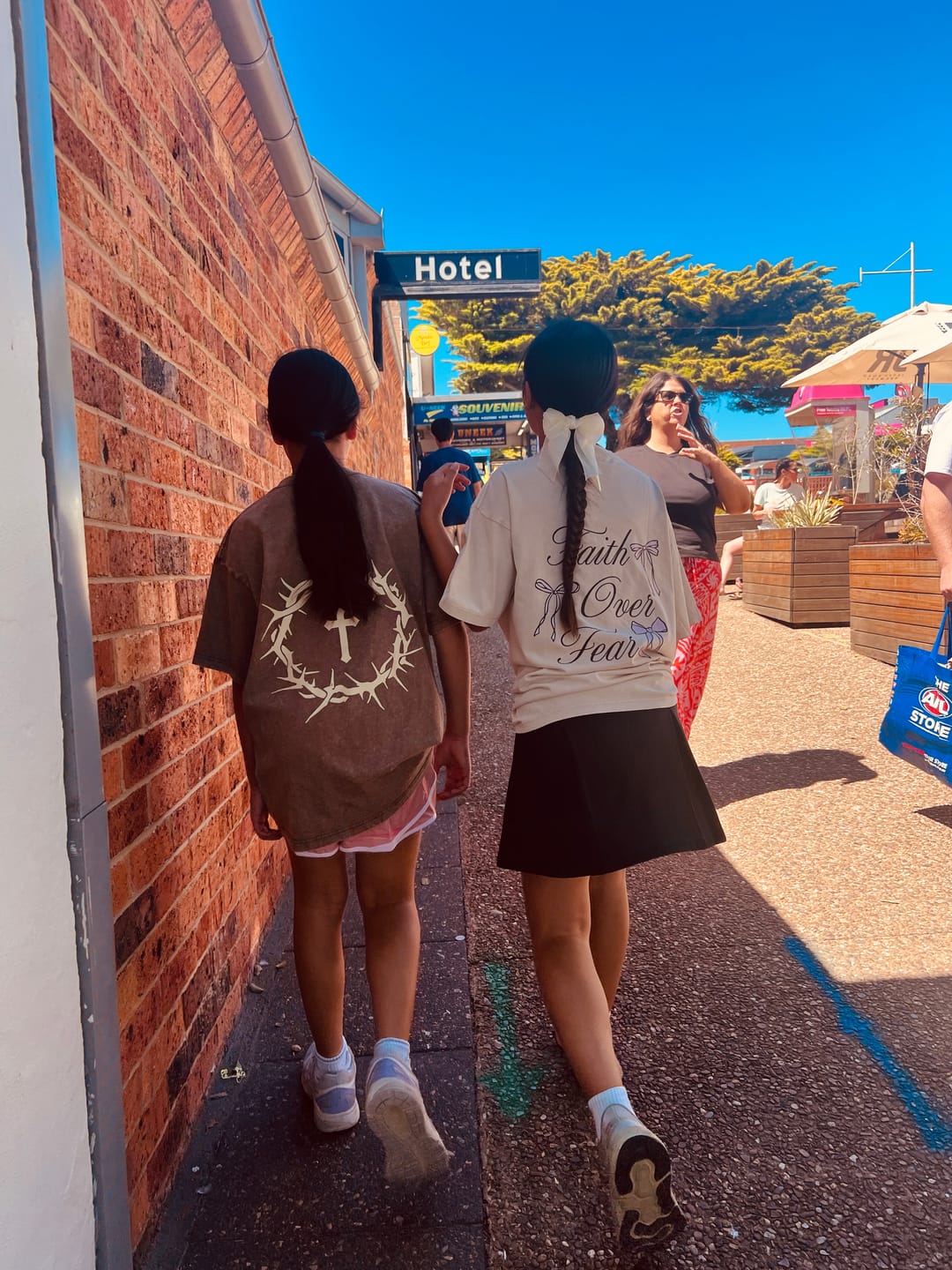 Customer photo review of Christianartworkshop Quotation Style Bold Faith in Philippians 413 Fleece Lined Polyester Hoodie