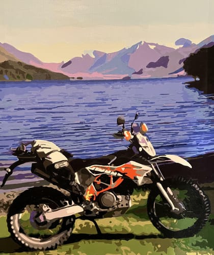 Customer photo review of Custom Landscape Paint By Numbers