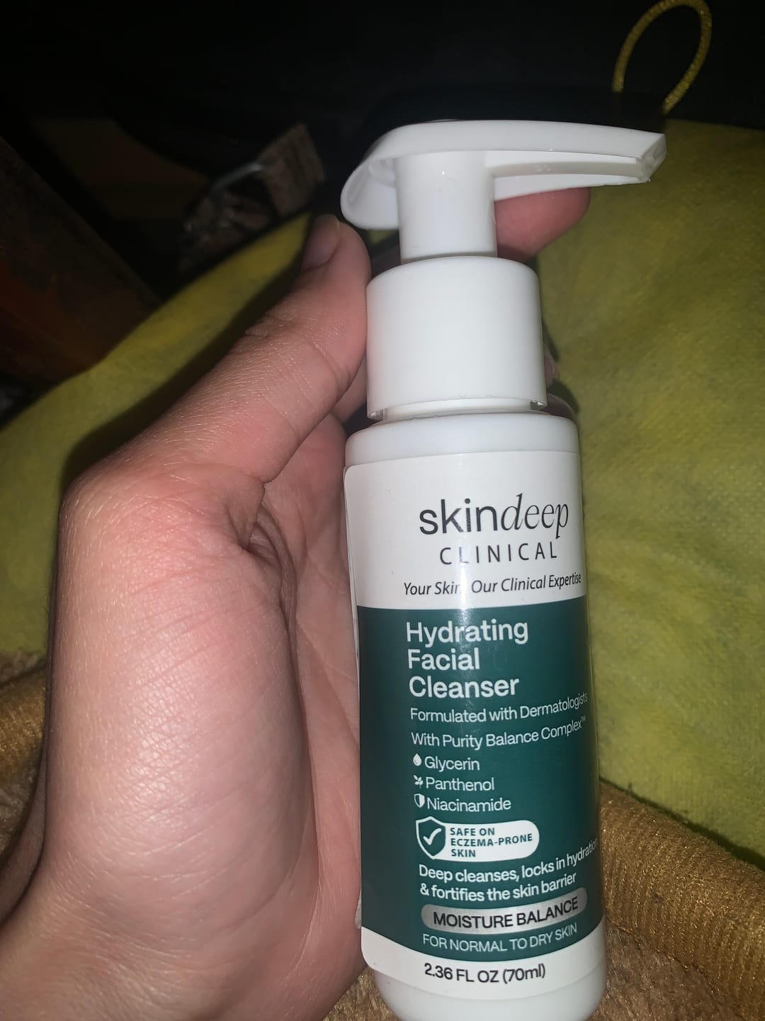 Customer photo review of Hydrating Facial Cleanser