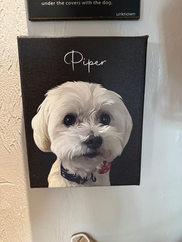 Customer photo review of Pet Art Canvas Wrap