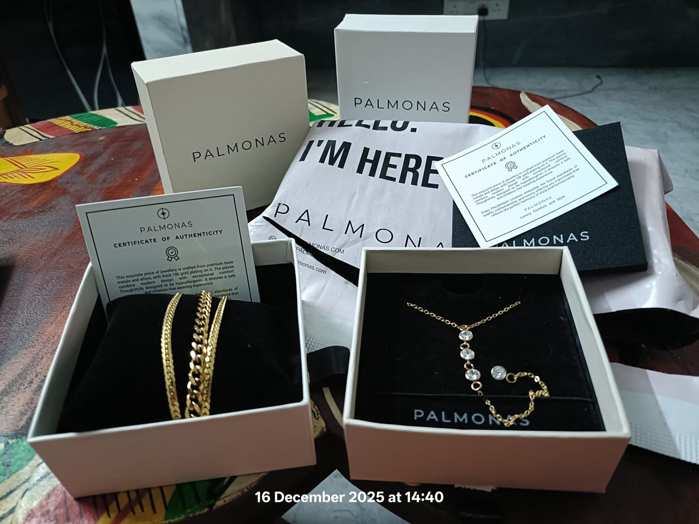 Customer photo review of Sparkling Elegance Stone Necklace