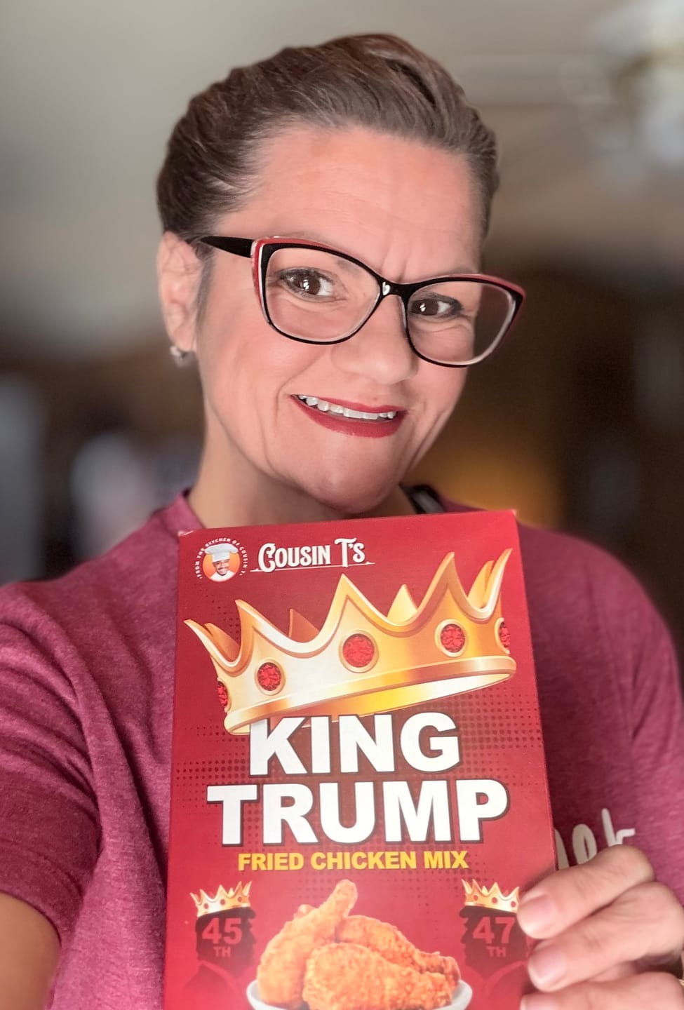 Customer photo review of Cousin T's Gourmet King Trump Fried Chicken Mix