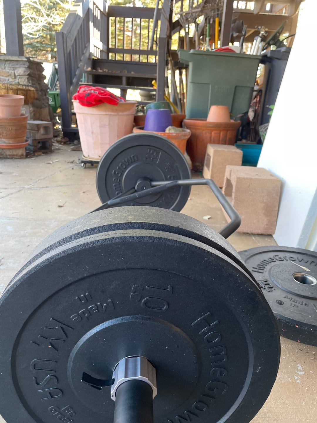 Customer photo review of URA-MAX BLACK Bumper Plate Sets
