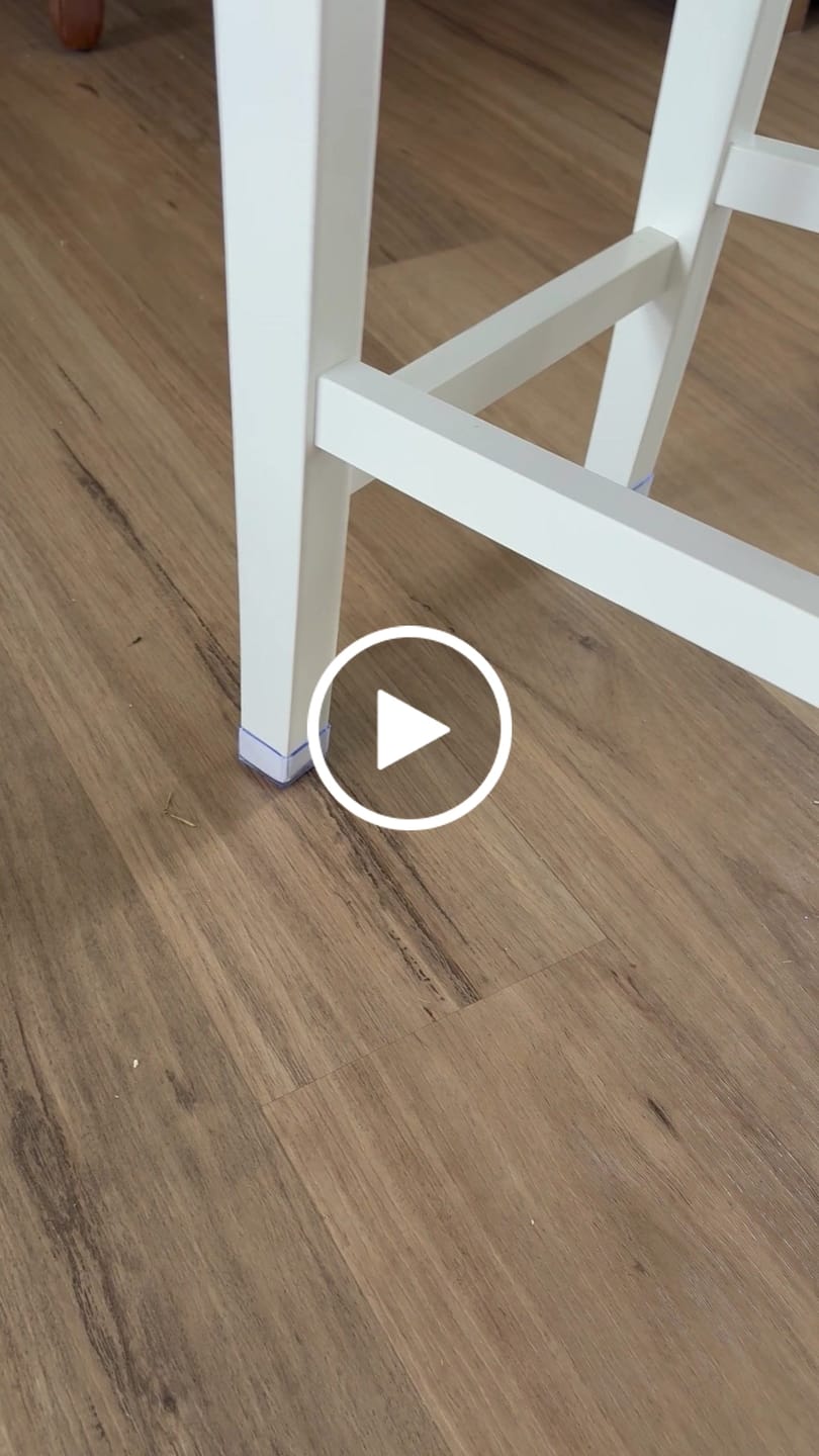 Customer video review of Square Felt Silicone Chair Leg Protectors | Extra-Durable Chair Floor Protectors