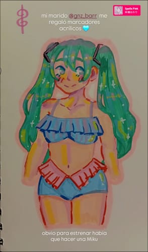 Customer photo review of Ohuhu - Set 36 Marcadores Acrílicos Punta Pincel y Redonda