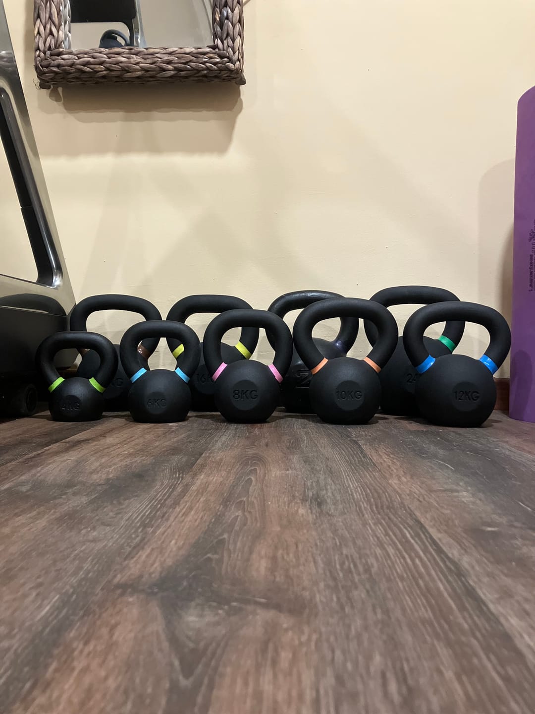 Customer photo review of Strength Shop Cast Iron Kettlebells - Single Mould, Powder Coated, 4-64KG