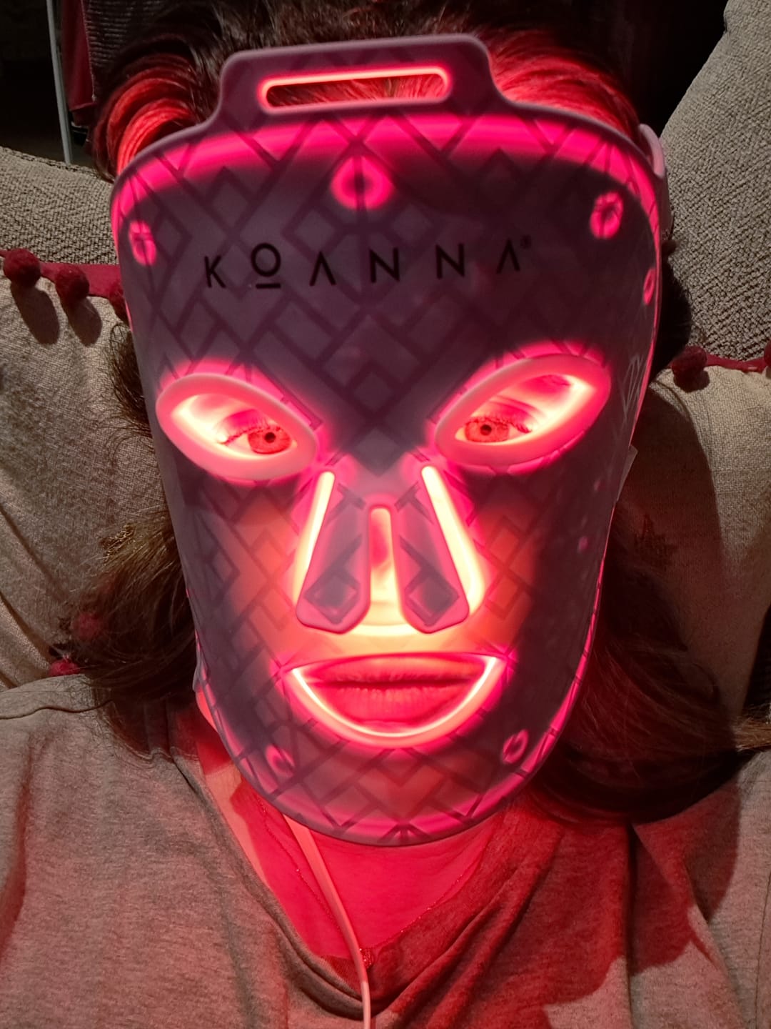 Customer photo review of Koanna® MultiGlo™ LED Light Therapy Mask