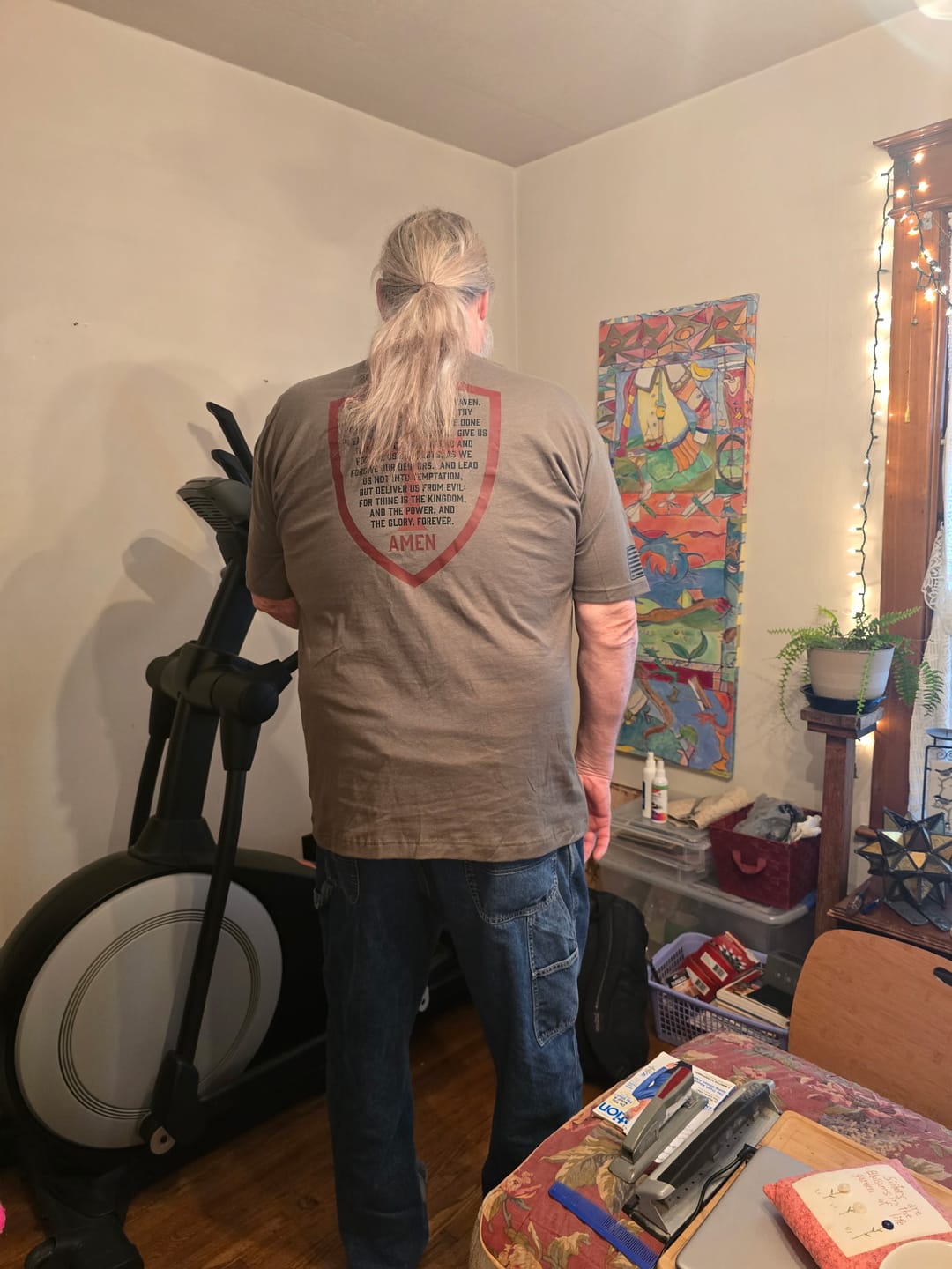 Customer photo review of Lord's Prayer T-Shirt
