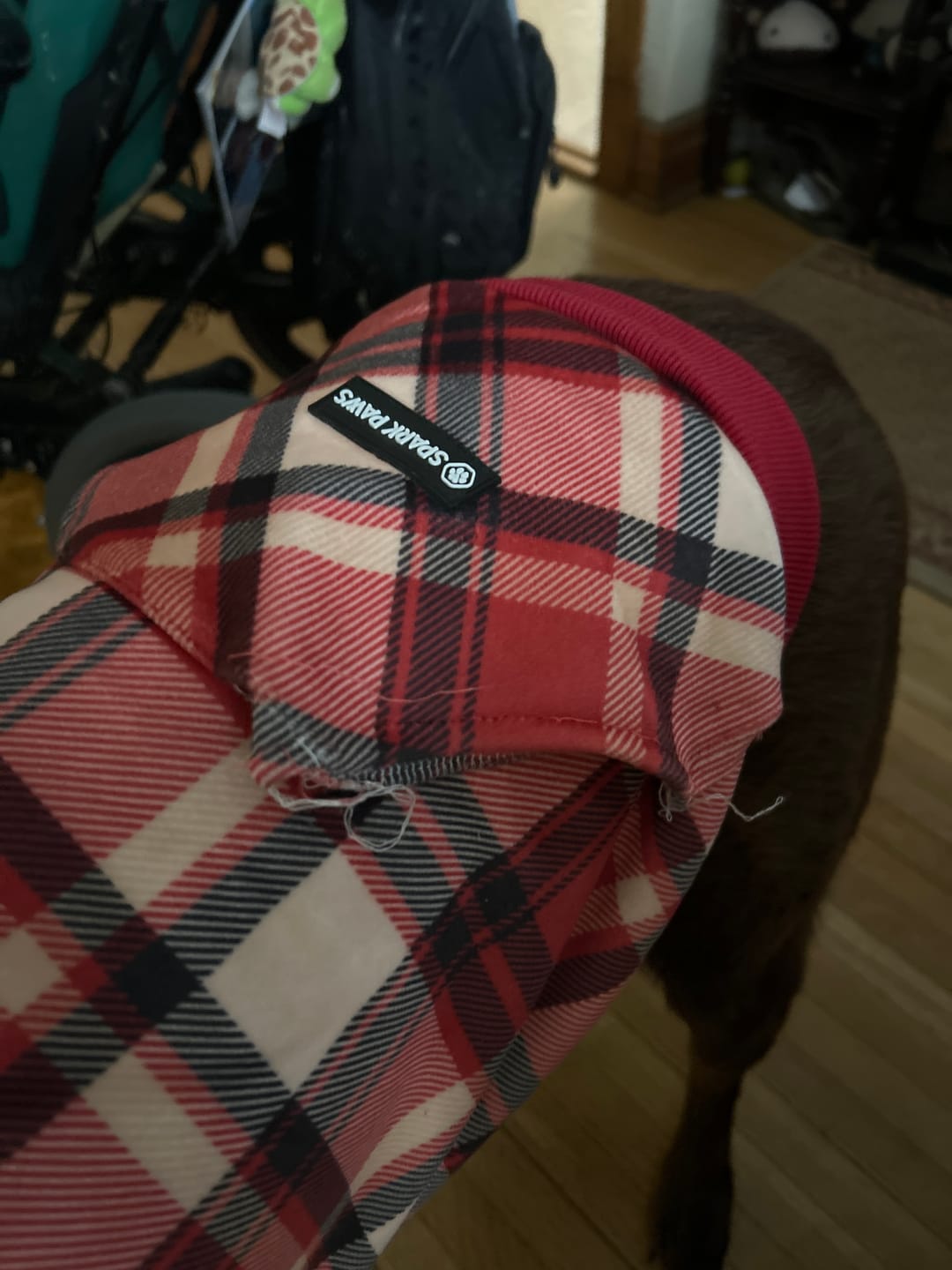 Customer photo review of Plaid Human Hoodies