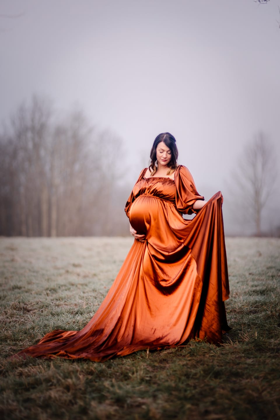 Customer photo review of Shoulderless Maternity Evening Dress Long Pregnant Women Fancy Pregnancy Elegence Maxi Gown Photo Shoot Dresses YD211103