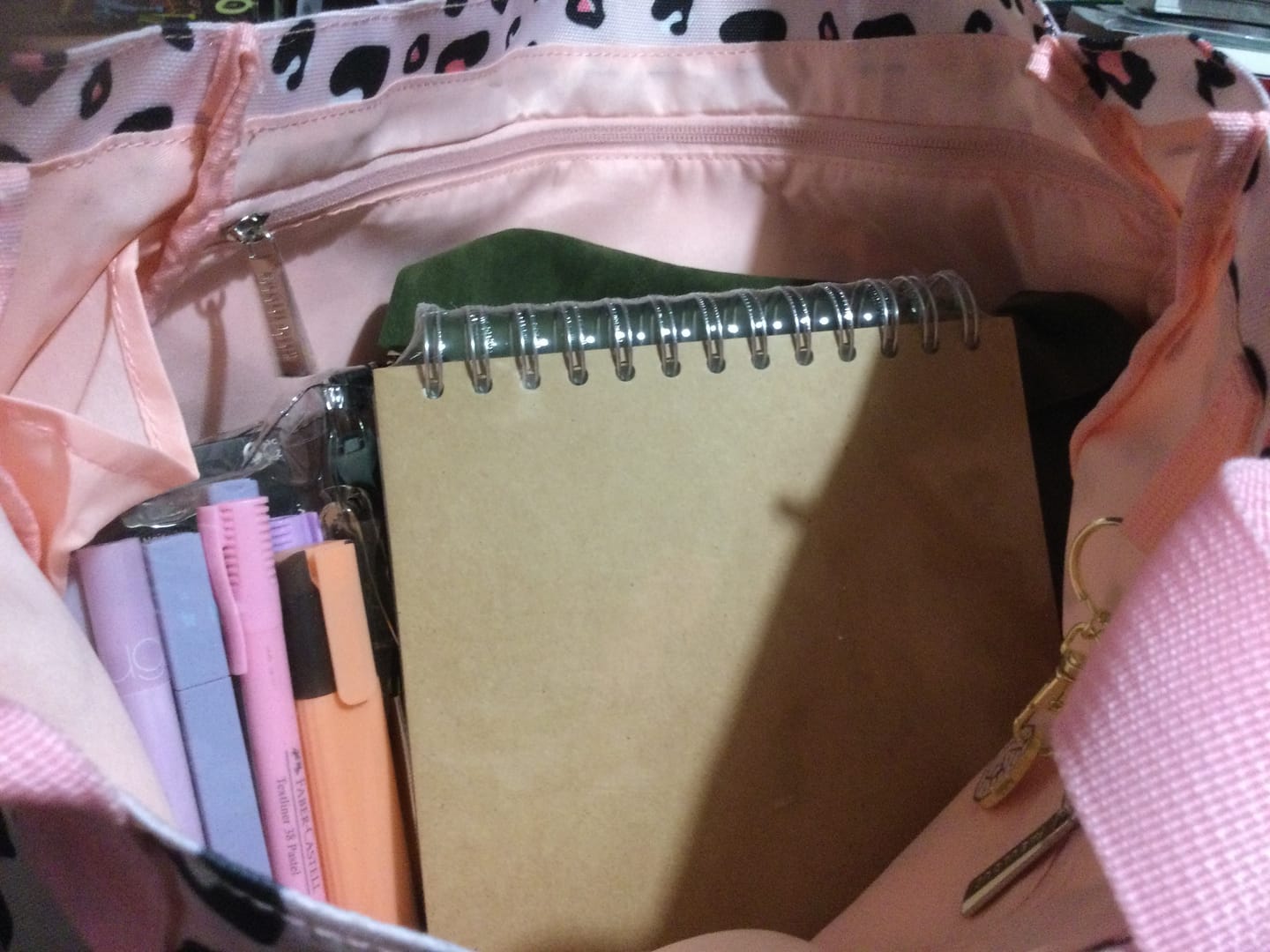 Customer photo review of Pink Leopard Tote Bag