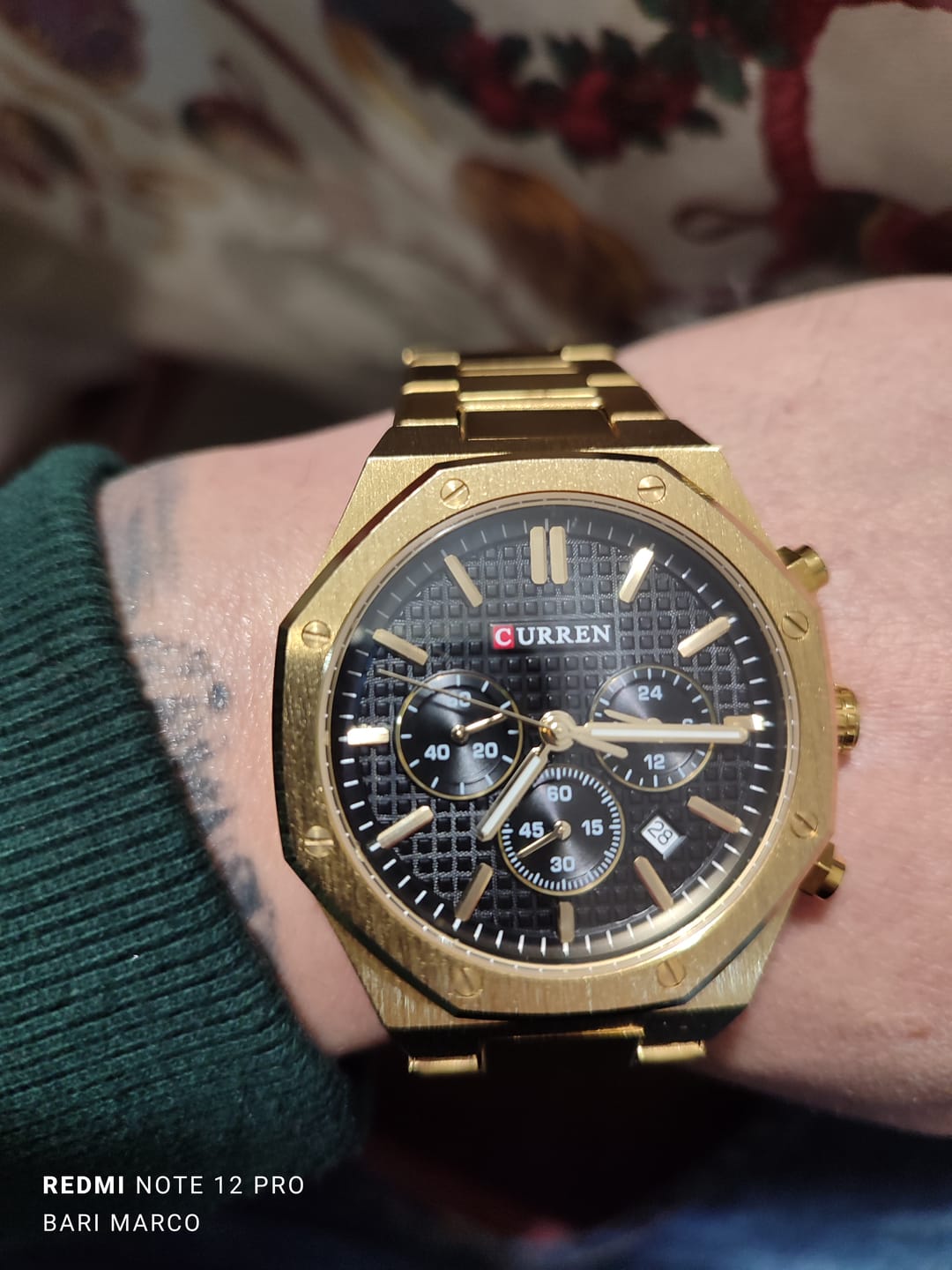Customer photo review of Curren Atene® orologio uomo acciaio
