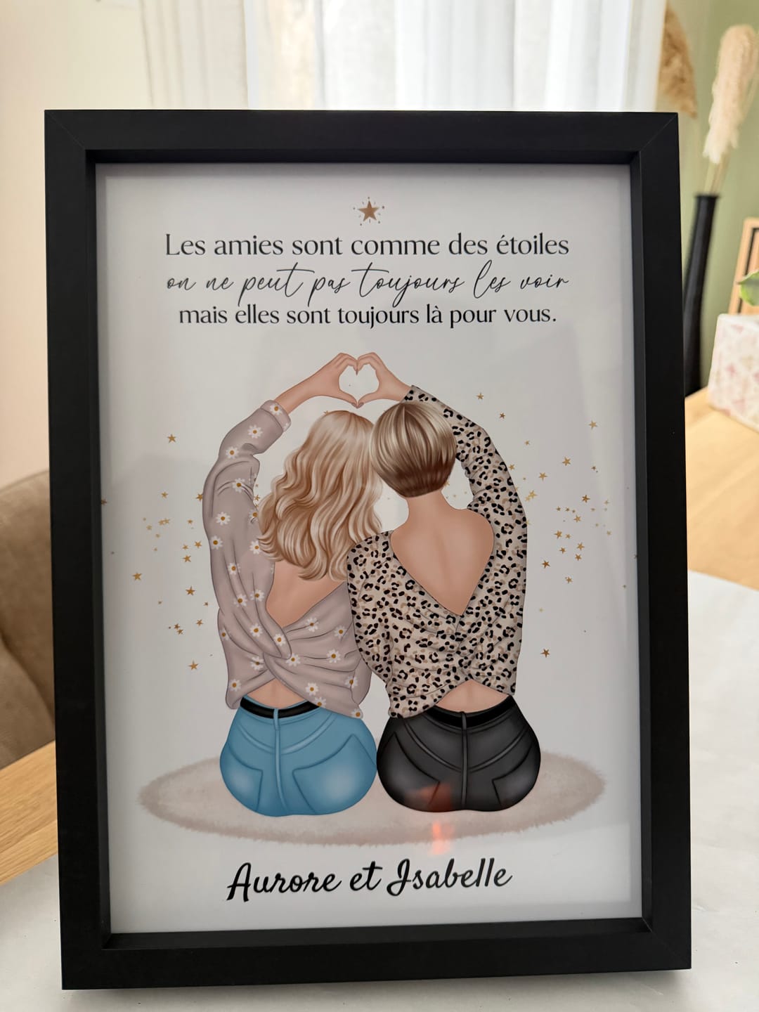 Customer photo review of Affiche Personnalisée - Meilleures Amies