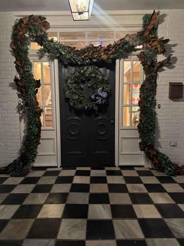 Customer photo review of Bulk 56" Magnolia Leaf Garland Real Touch Leaves for Fall Mantle Decor Wholesale