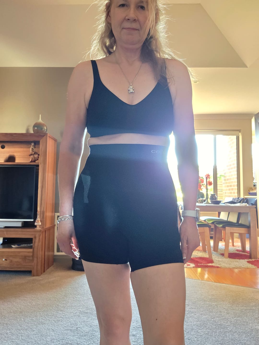 Customer photo review of Perk And Shape Black Bike Shorts