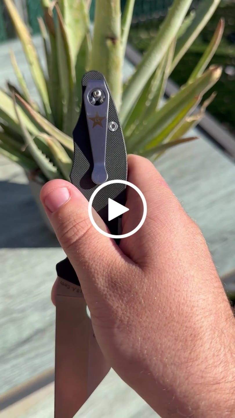 Customer video review of Exclusive Spyderco Lone Star Deep Carry Pocket Clip