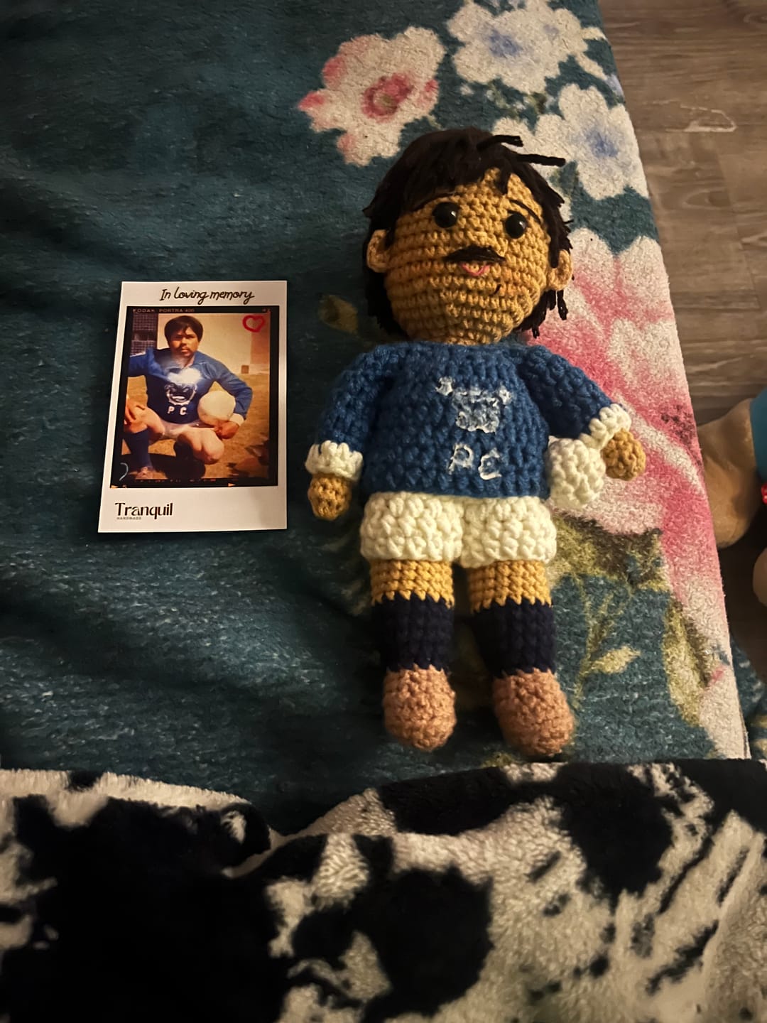 Customer photo review of Tranquil® - Personalized Crochet Doll with Photo Card (Christmas CUT-OFF: Nov 25th)