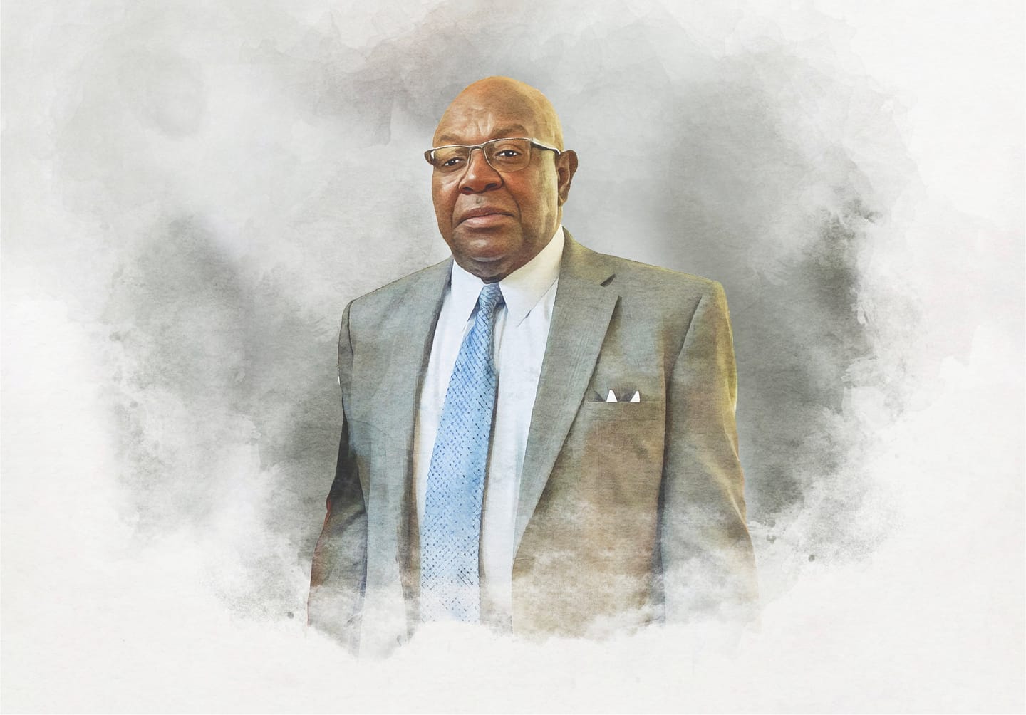 Customer photo review of Watercolor Memorial Portrait
