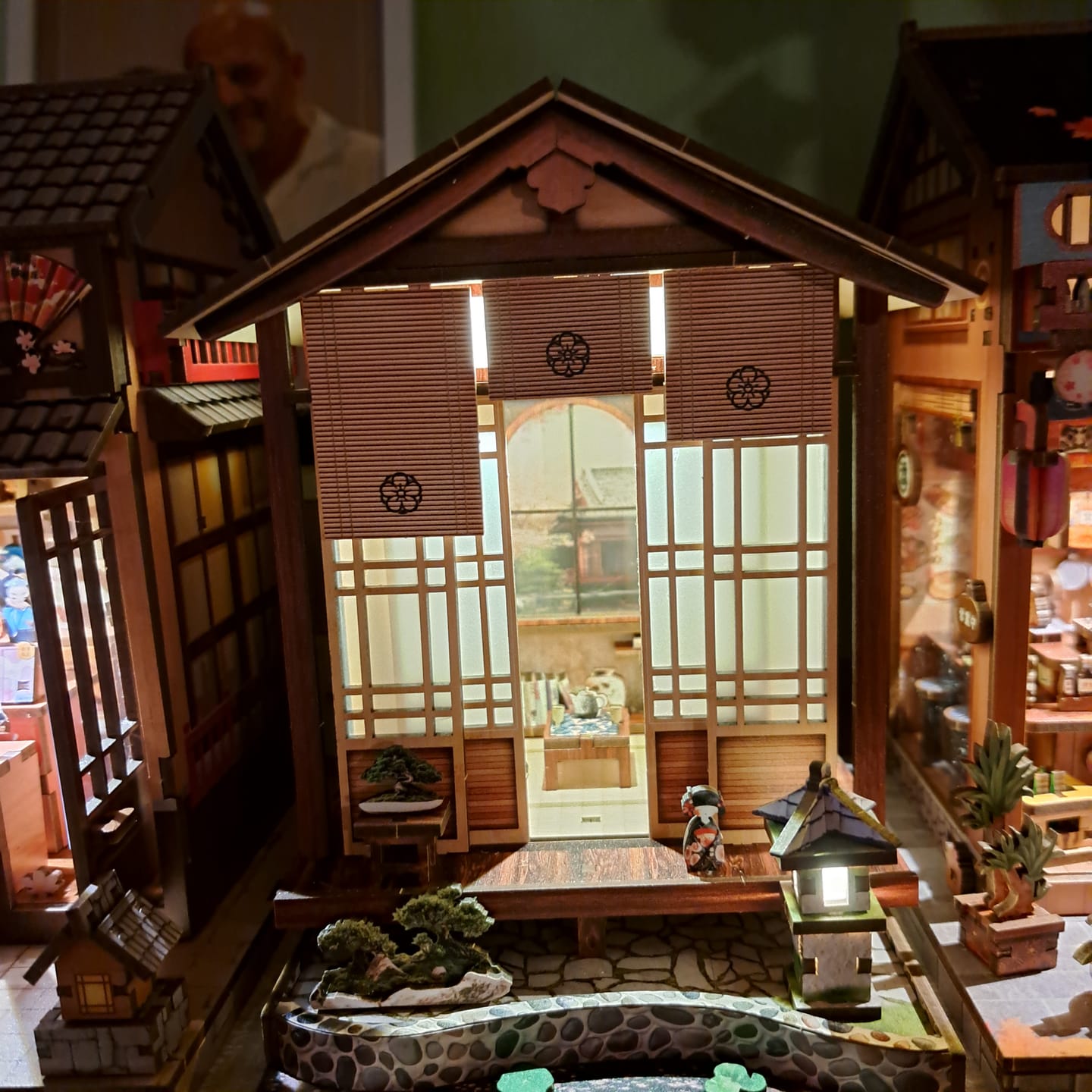 Customer photo review of Moss-Lantern Harmony Garden DIY Book Nook Kit