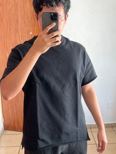 Customer photo review of NeoTerra Oversized Tee - Black