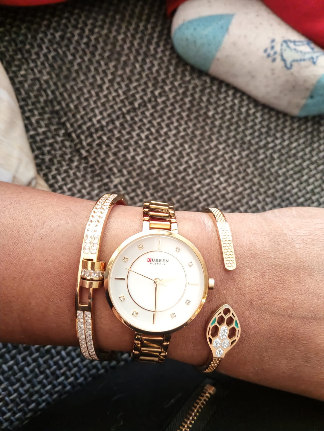 Customer photo review of Curren Tulipano® orologio donna acciaio