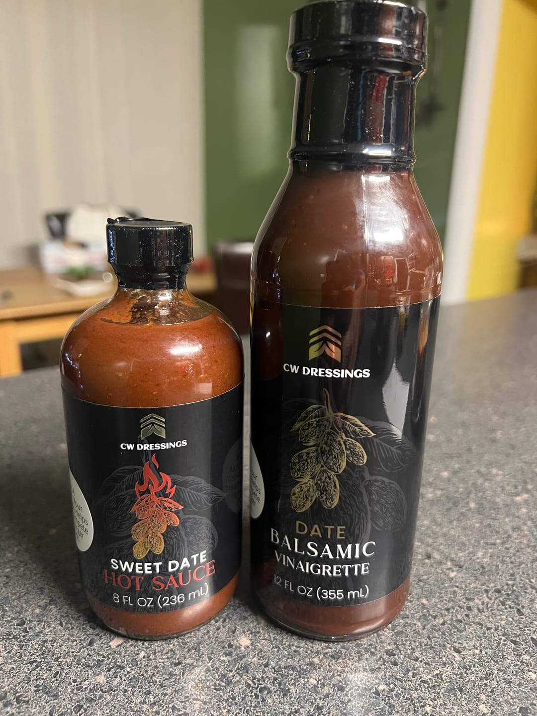 Customer photo review of DATE BALSAMIC VINAIGRETTE & SWEET DATE HOT SAUCE BUNDLE