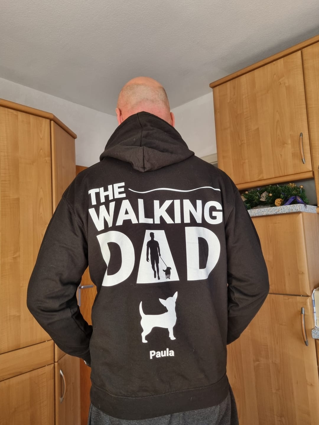 Customer photo review of The Walking Dad - Individueller Hoodie