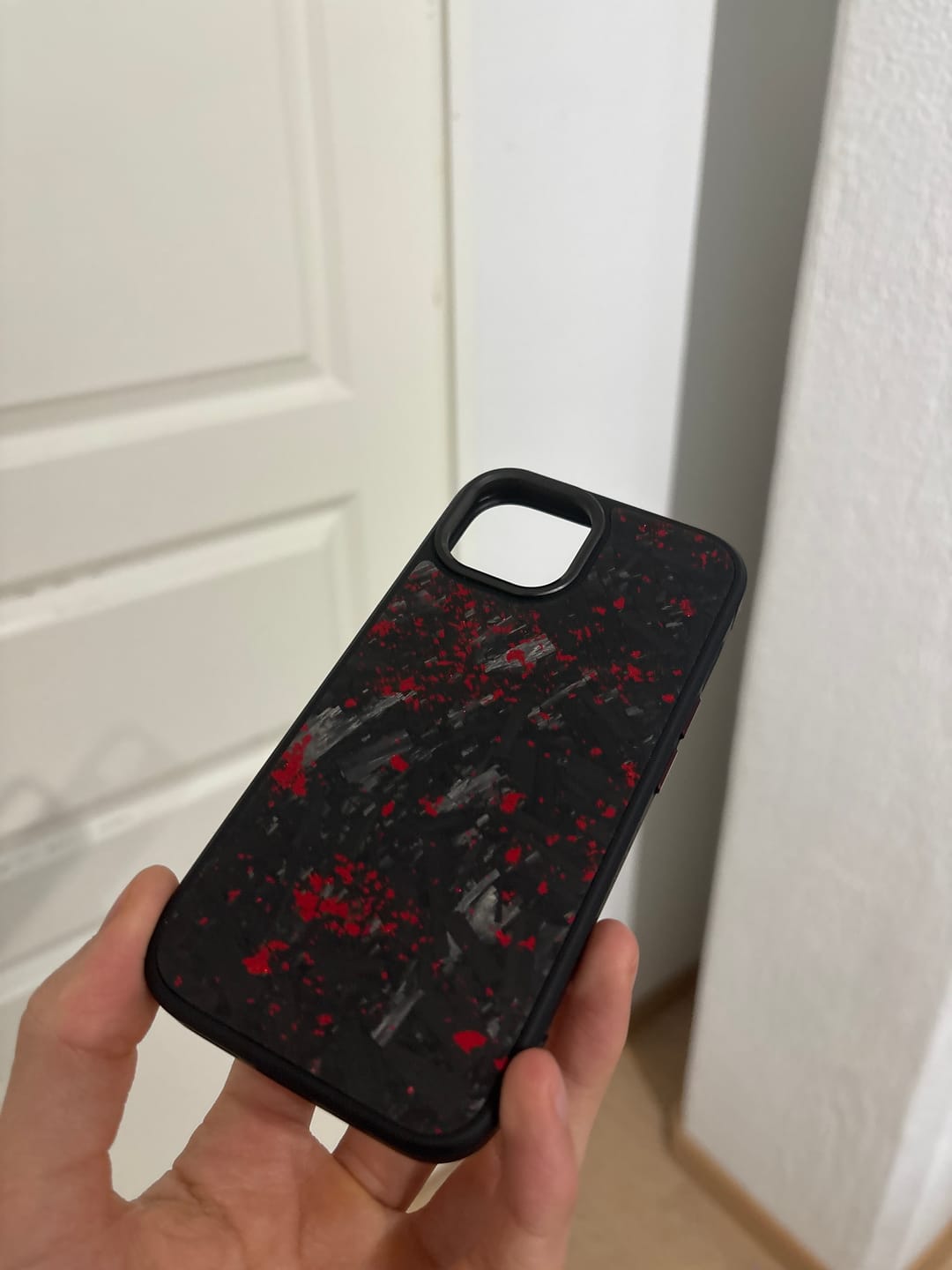 Customer photo review of iPhone Forged Carbon Fiber Phone Case - MagSafe