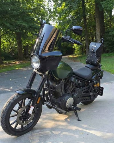 Customer photo review of BAD&G Sissy Bar Bag – Leather + Waterproof Dry Bag - USB01