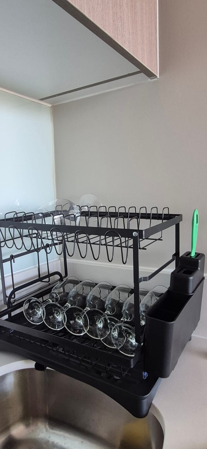 Customer photo review of Escurridor De Platos 2 Niveles Secaplatos Multifuncional
