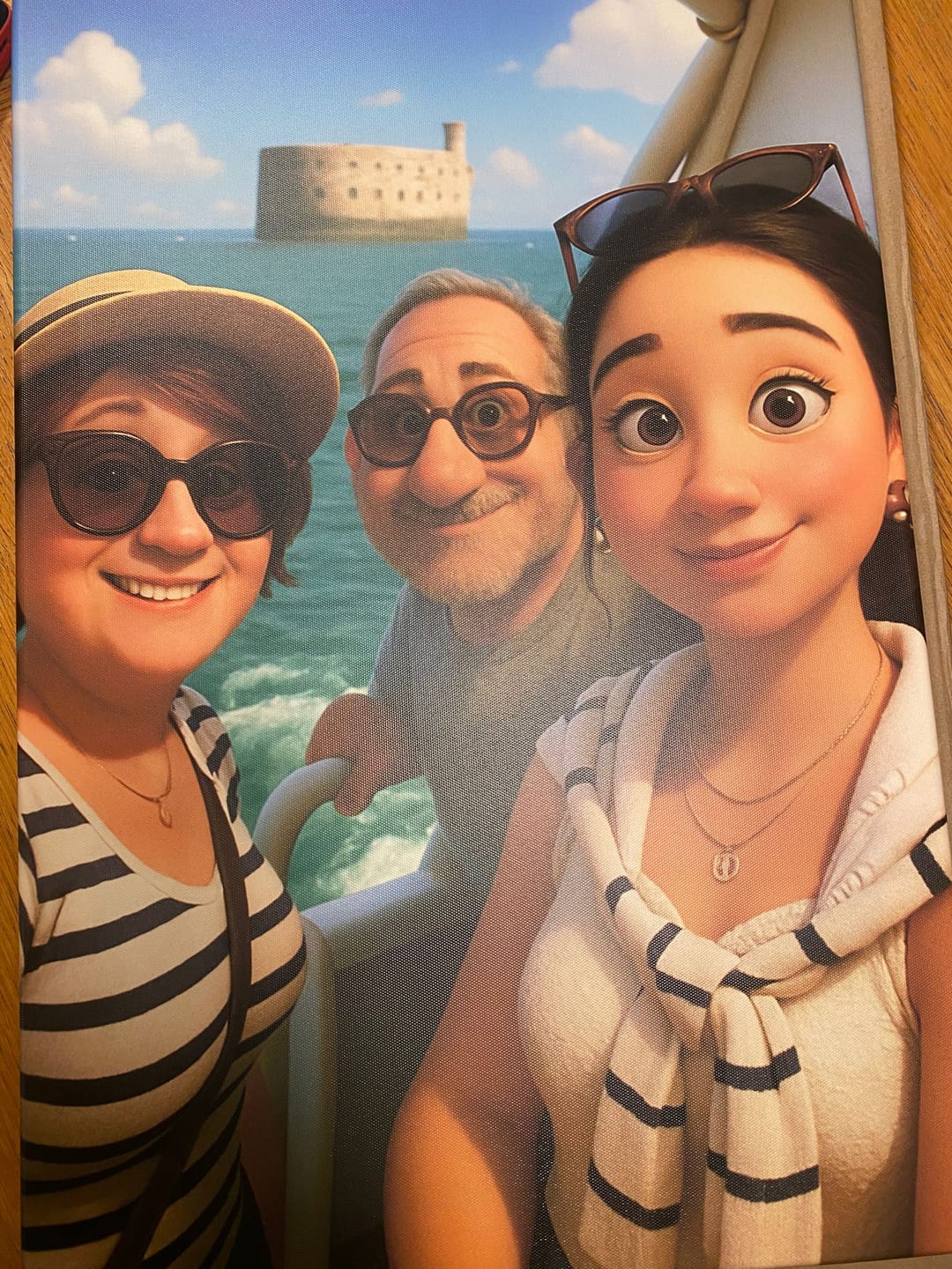 Customer photo review of Toile personnalisée - Portrait Animé