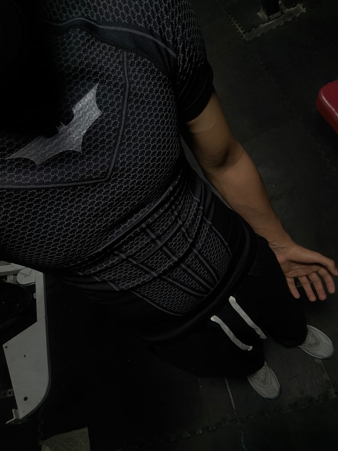 Customer photo review of BATMAN COMPRESSION TEES #4259
