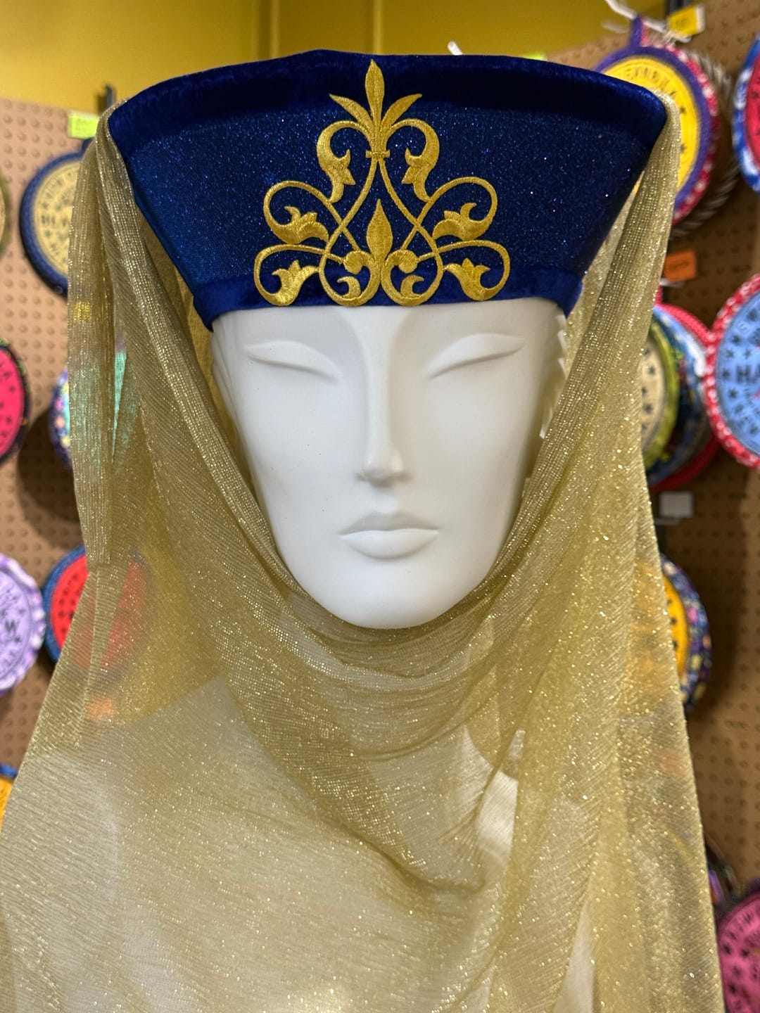 Customer photo review of Royal Blue Stretch Metallic Lurex