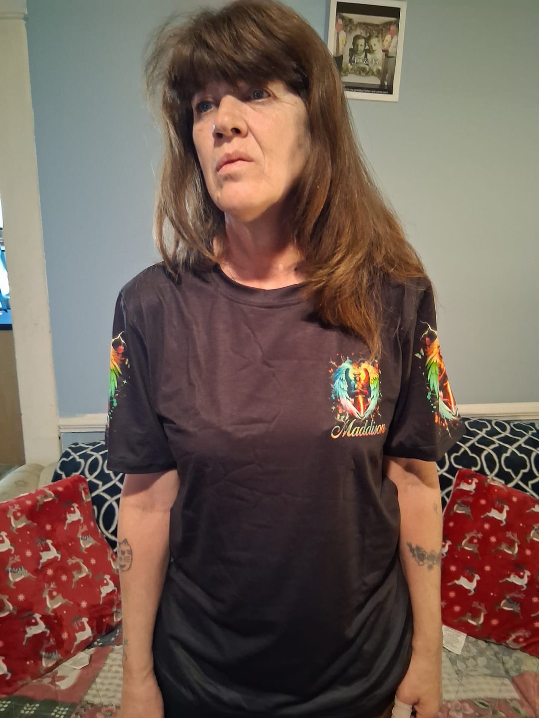 Customer photo review of I Can Do All Things Lion Men's All Over Print Shirt - Yhhn2711253