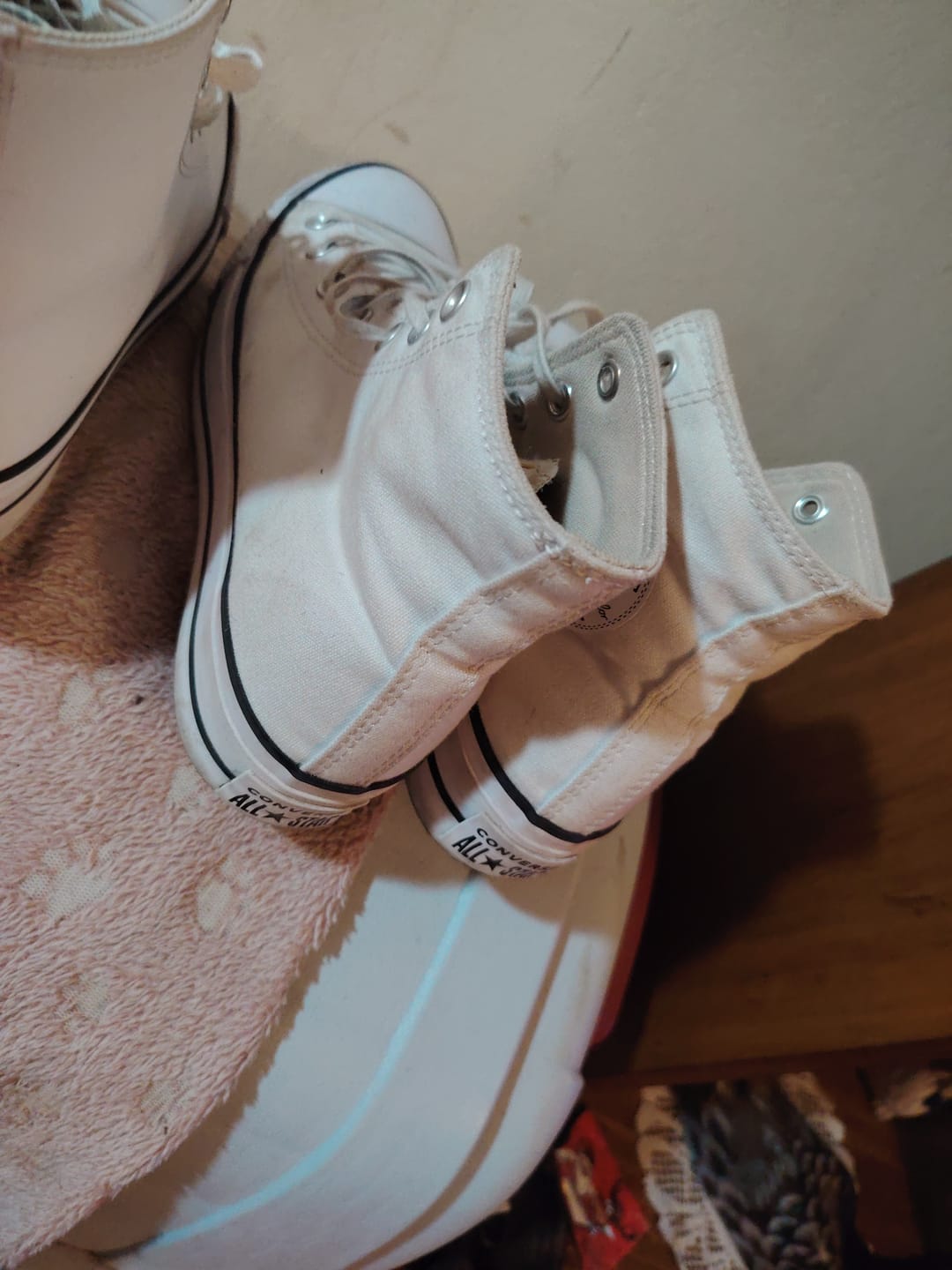 Customer photo review of Zapatilla Converse Chuck Taylor Hi Plataforma Mujer Blanco