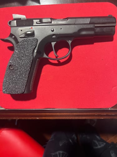 Customer photo review of CZ 75 SP-01 Shadow Grips | Premium Pistol Grips