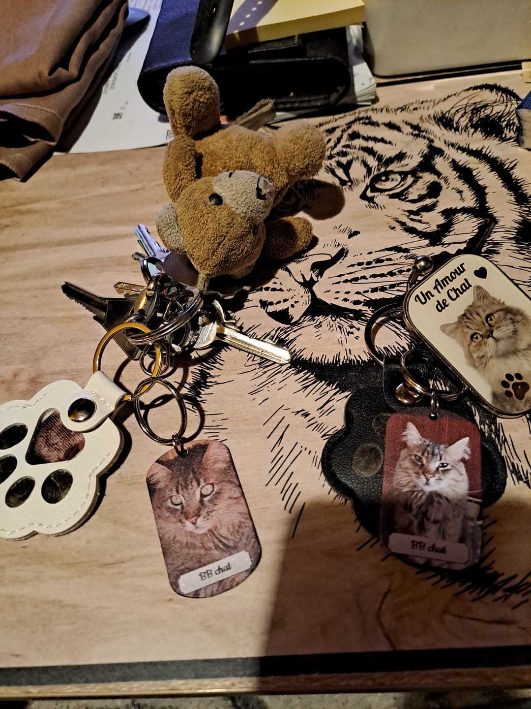 Customer photo review of Photo double face - Porte-clés Dog Tag personnalisé