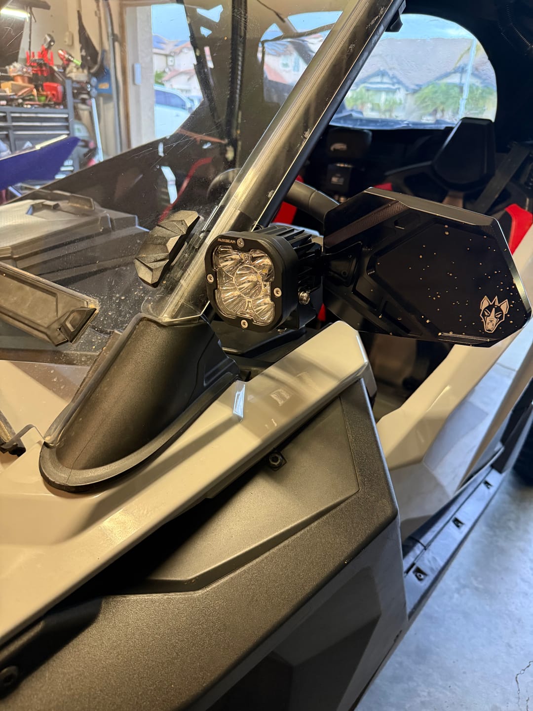Customer photo review of Cuero Pro UTV Side Mirror (Set of Two)