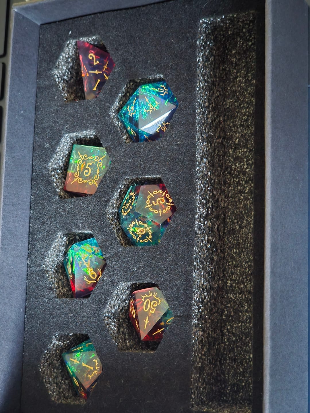 Customer photo review of Mystery Dice Blind Bags!
