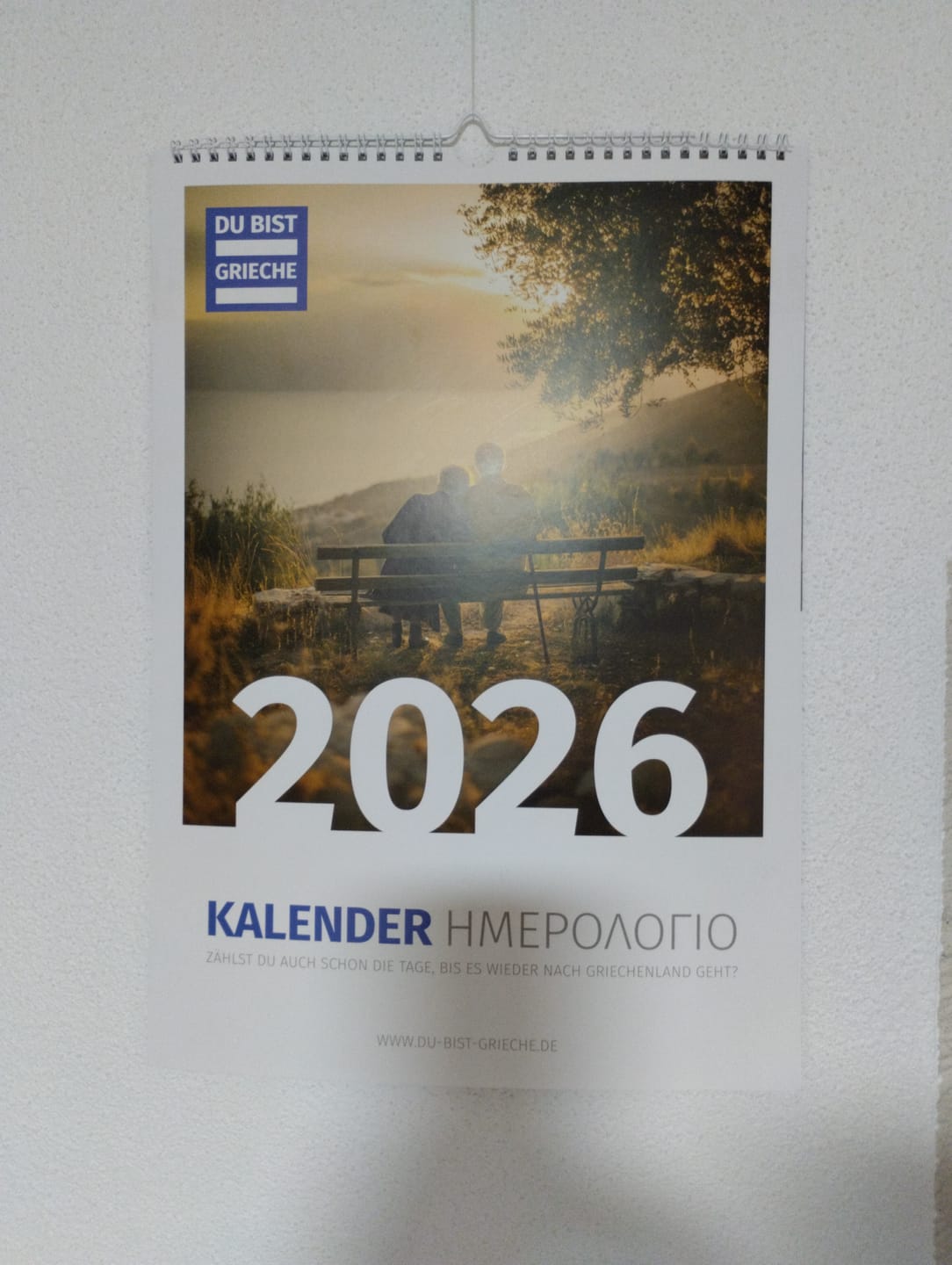 Customer photo review of DU BIST GRIECHE Kalender 2026