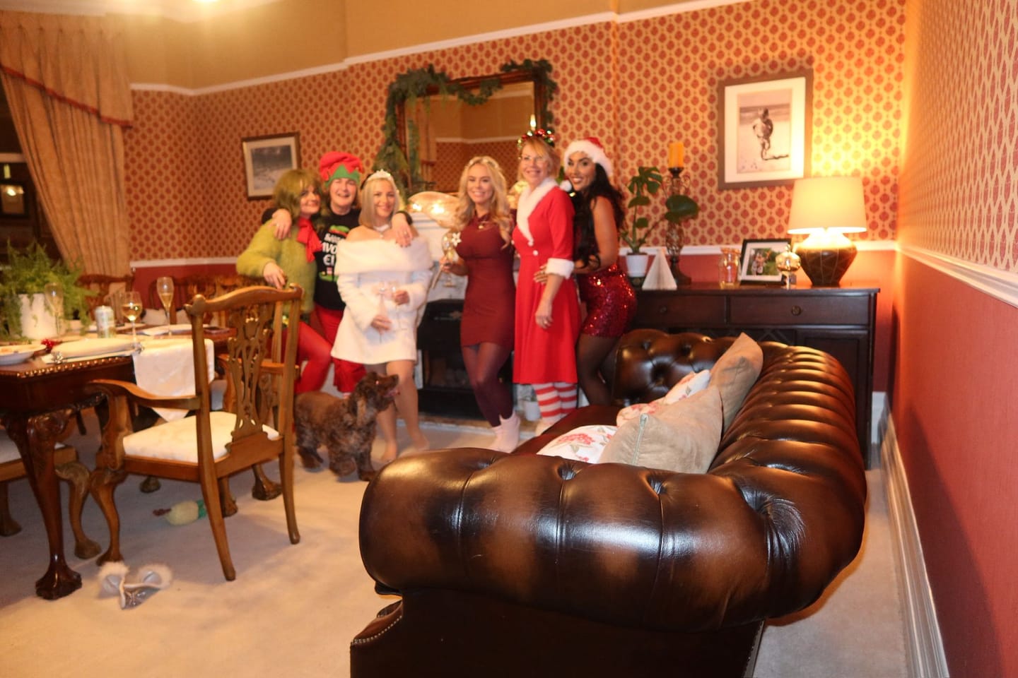 Customer photo review of Christmas Murder Mystery Host Your Own Dinner Party Game Kit