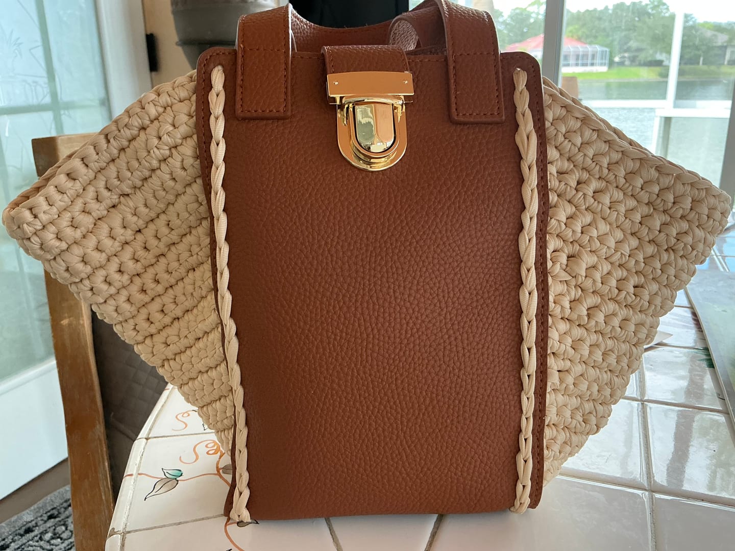Customer photo review of CrochetPark™ Hammock Tote Bag DIY Kit