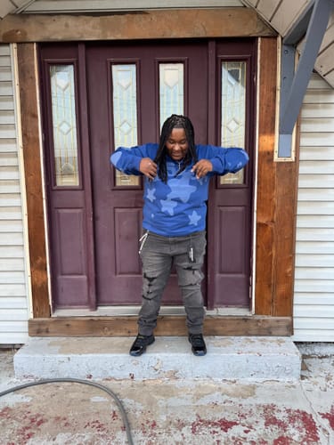 Customer photo review of Sp5der Beluga L/S Tee Blue