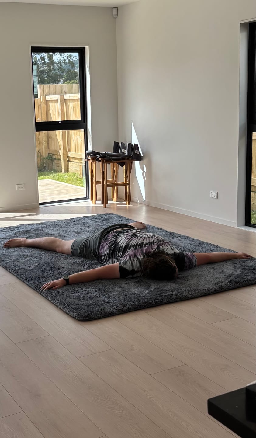 Customer photo review of Deluxe Shaggy Relax Mat - 35mm Memory Foam