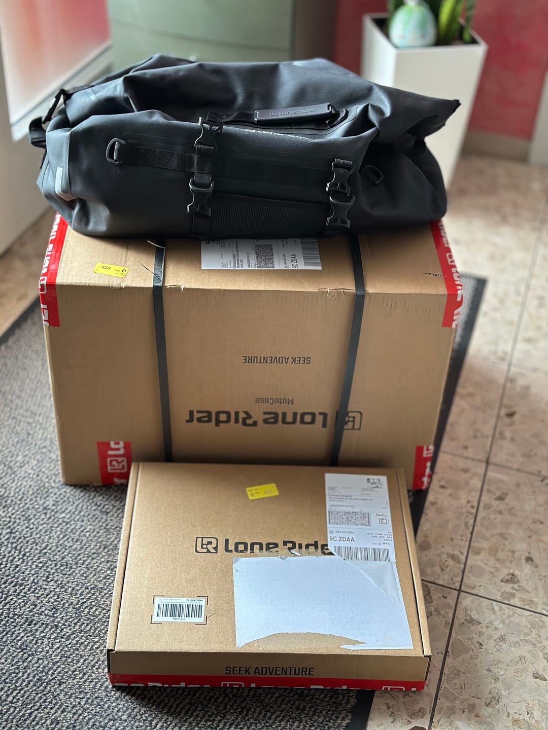Customer photo review of Explorer Duffel Dry Bag