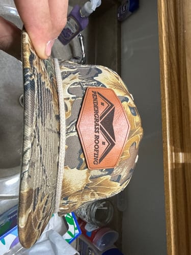 Customer photo review of Custom Leather Patch Rope Hat - Richardson 256P UMPQUA