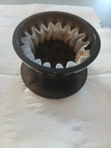 Customer photo review of TIMEMORE -gotero de café B75, cesta con ojo de cristal, filtro PCTG de 1 a 2 tazas, cafetera de fondo plano, aumenta la uniformidad