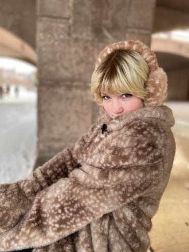 Customer photo review of Fawn Dream Furry Bambi Winter Warm Cuties Collection